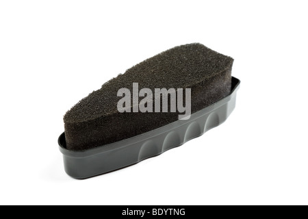 Shoe Cleaning Sponge Isolated on White Background Stock Photo
