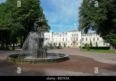 The Town Hall and public park in Jonkoping Sweden Stock Photo
