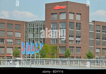 Office building of the tour operator alltours, Inner Harbour, Duisburg, North Rhine-Westphalia, Germany, Europe Stock Photo