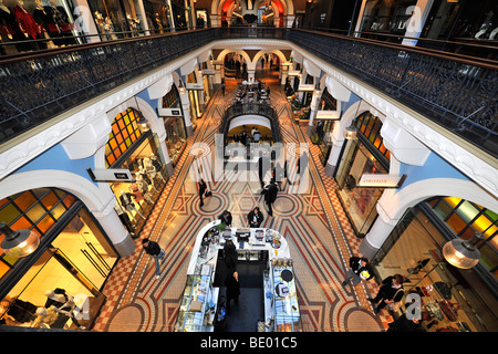 Arcades, boutiques, QVB, Queen Victoria Building, shopping centre, Sydney, New South Wales, Australia Stock Photo