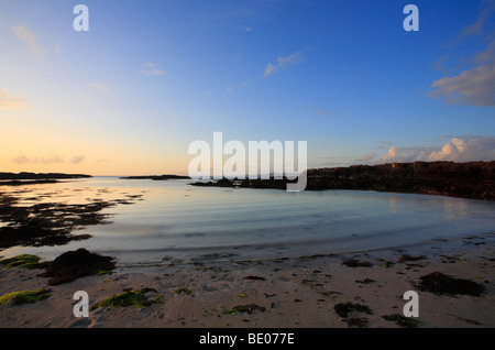 The beach at Port na Ba on the North West coast of the Isle of Mull, Scotland. Stock Photo