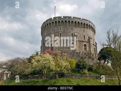 The Round Tower, Windsor Castle, Berkshire, England Stock Photo