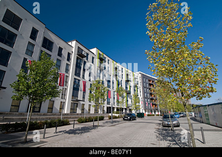 Birmingham hemisphere apartments Moseley Edgbaston next to canon hill park and the mac arts centre Stock Photo