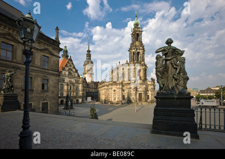 The Hofkirche in Dresden, capital of the eastern German state of Saxony Stock Photo