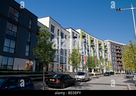 Birmingham hemisphere apartments Moseley Edgbaston next to canon hill park and the mac arts centre Stock Photo
