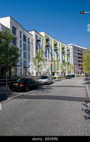 Birmingham hemisphere apartments Moseley Edgbaston next to canon hill park and the mac arts centre Stock Photo