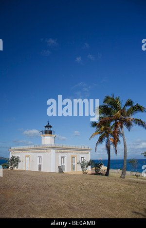 Usa, Caribbean, Puerto Rico, Vieques Island, Isabel Segunda, Punta Mulas Lighthouse (Faro de Puntas Mulas) Stock Photo