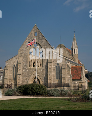 Domus Dei Royal Garrison Church ruins, Southsea, Portsmouth, Hampshire, England Stock Photo