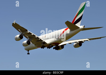 Airbus A380 Airbus rear view Stock Photo - Alamy