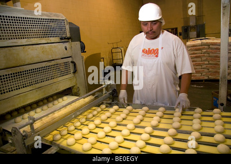 Corn tortilla processing factory located in Caldwell, Idaho, USA.  Stock Photo