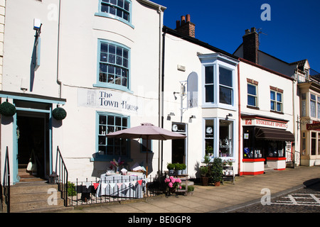 Row of Shops Stokesley Yorkshire England Stock Photo