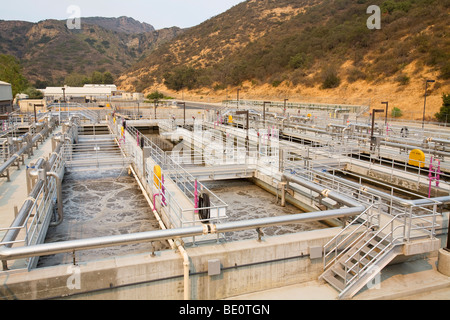 Hill Canyon Wastewater Treatment Plant, Camarillo, Ventura County, California, USA Stock Photo