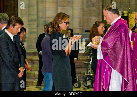 Milan, Cristina Parodi and her husband Giorgio Gori go to the