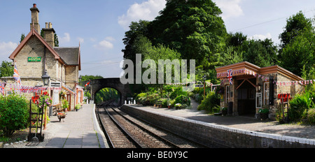 england worcestershire severn valley preserved steam railway arley station Stock Photo