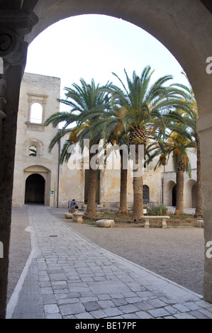 Interior courtyard, Castello di Carlo V, Lecce, Lecce Province, Puglia Region, Italy Stock Photo