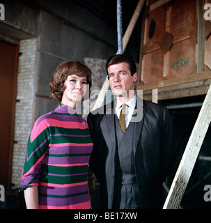 THE SAINT - UK TV series (1960-69) with Roger Moore as Simon Templar Stock Photo