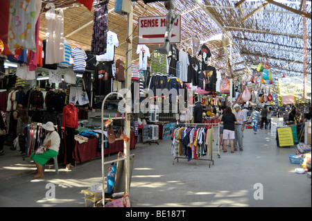 Bazaar with faked clothes near Kusadasi Turkey Stock Photo