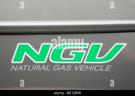 Natural gas vehicle (NGV) Honda Civic car (CNG compressed natural gas fuel). Palo Alto, California, USA Stock Photo