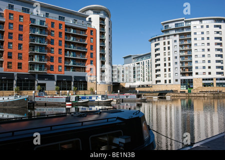 Clarence Dock in Leeds City Centre Stock Photo