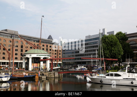 st katharine docks tower hamlets docklands london uk Stock Photo