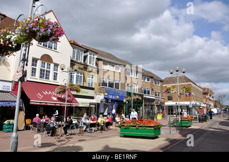 Pedestrianised High Street, Horley, Surrey, England, United Kingdom Stock Photo