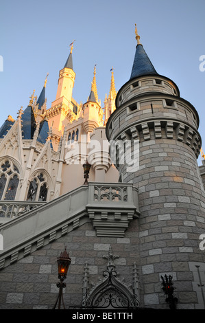 MAGIC KINGDOM AT WALT DISNEY WORLD - APRIL 11: Cinderella's Castle in the Magic Kingdom at Disney World in Orlando, Florida, on Stock Photo