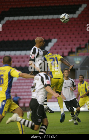 Darlington 0 v Leeds United 1, Carling Cup  First Round, 10-08-09. Stock Photo