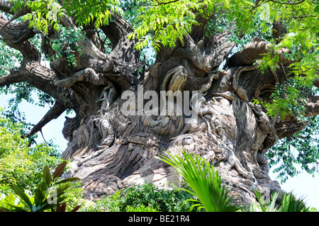 WALT DISNEY WORLD - APRIL 12: The Tree of Life at the Animal Kingdom at Disney World in Orlando, Florida, on April 12, 2008 Stock Photo