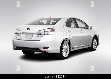 The 2010 Lexus HS250h is a hybrid luxury sedan designed for fuel
