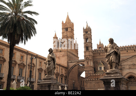 The cathedral in Palermo Sicily Italy Stock Photo