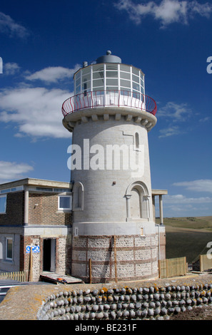 View of Belle Tout lighthouse near Eastbourne, South Downs, East Sussex, England Stock Photo