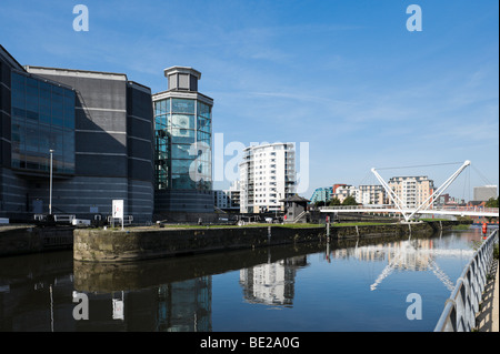 The Royal Armouries Museum on the banks of the River Aire, Clarence Dock, Leeds, West Yorkshire, England Stock Photo