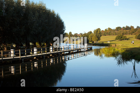 Shiplake Lock Oxfordshire England UK on an early September morning Stock Photo