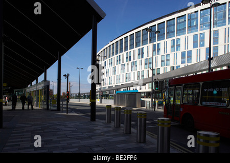 Liverpool One bus station formerly known as Paradise Street Interchange Stock Photo