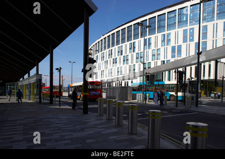 Liverpool One bus station formerly known as Paradise Street Interchange Stock Photo