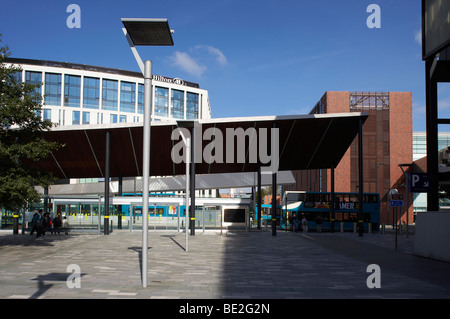 Liverpool One bus station formerly known as Paradise Street Interchange Stock Photo