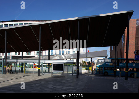 Liverpool One bus station formerly known as Paradise Street Interchange Stock Photo