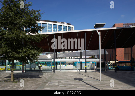 Liverpool One bus station formerly known as Paradise Street Interchange Stock Photo