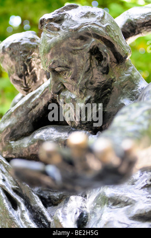 Sculptures made by Auguste Rodin on display in the garden of the Rodin museum in Paris, France. Stock Photo