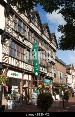 UK, England, Staffordshire, Stafford, Greengate Street, Ancient High House, Britain's largest timber framed town house Stock Photo