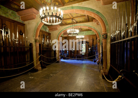 Château du Haut-Knigsbourg, reconstruction by the architect Bodo Eberhardt at the beginning of the 20th Century according to t Stock Photo