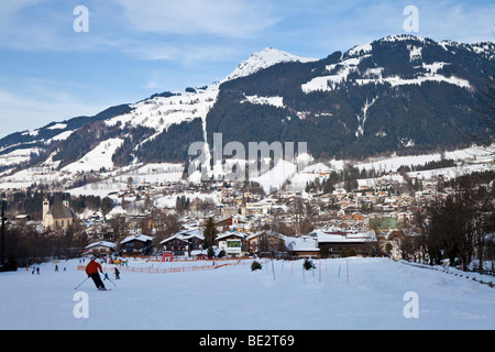 Kitzbuhel and the Wilder Kaiser mountain range, Tirol, Austria Stock Photo