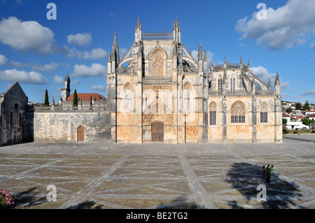 Dominican monastery Mosteiro de Santa Maria da Vitoria, UNESCO World Heritage Site, Batalha, Portugal, Europe Stock Photo