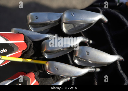 Golf clubs Stock Photo