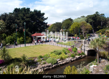 The lower gardens in Bournemouth town centre near to the seafront and pier Stock Photo