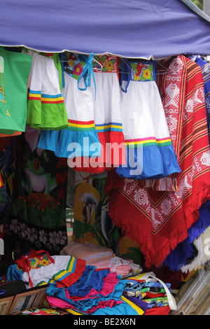 Street market at Plaza Catedral of the Casco Viejo of Panama City. Stock Photo