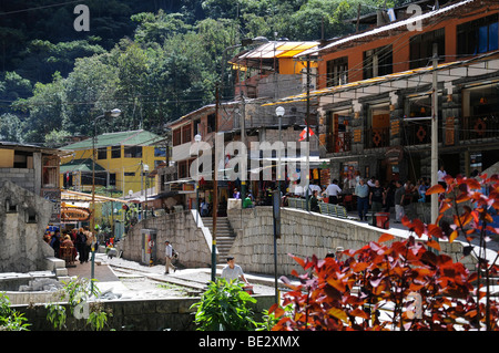 Aguas Calientes at the foot of Machu Picchu, Peru, South America, Latin America Stock Photo