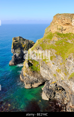 Cliffs of Hell's Mouth on the Atlantic coast of Cornwall, England, UK, Europe Stock Photo