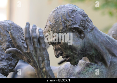 Sculptures made by Auguste Rodin on display in the garden of the Rodin museum in Paris, France. Stock Photo