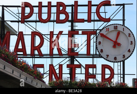 public pike market at seattle ,usa Stock Photo